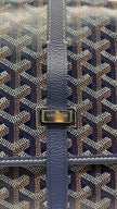 Preowned. Goyard Belvedere MM Messenger Bag Blue. MAE020237|11413