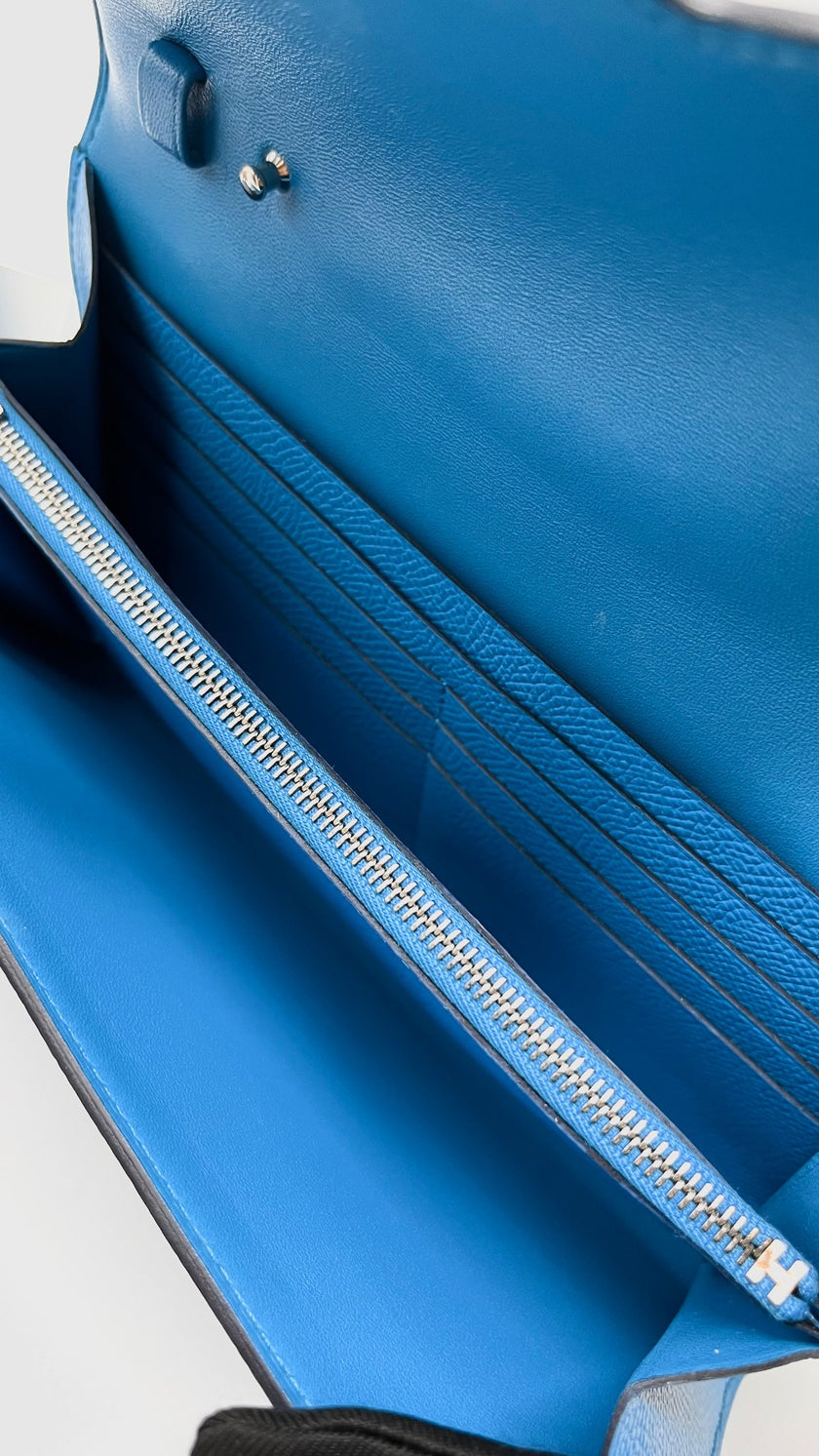 Brand New. Hermes Constance To Go Exotic HW Blue Zanzibar. UAI005IT|5522