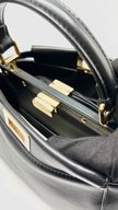Preowned. Fendi Peekaboo Mini Black Nappa Leather Ghw. 8BN244|11984