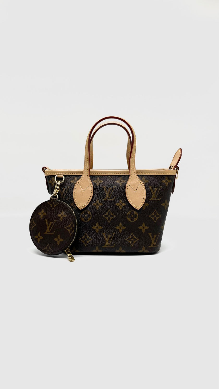 Preowned. LV Neverfull BB Mono Beige. MCHIP|8447