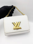 Preowned. LV Twist White PM Epi GHW. AR2200|17948
