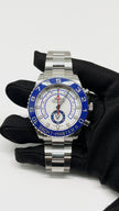 Preowned. Rolex Yachtmaster 2 White Dial All Steel 2021 11 Links 44mm|5645