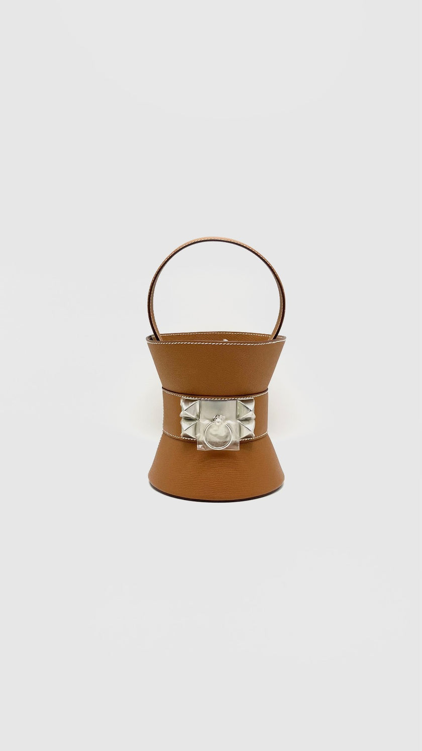 Brand New. Hermes Medor Gold Epsom PHW. KBS003ZB|15794