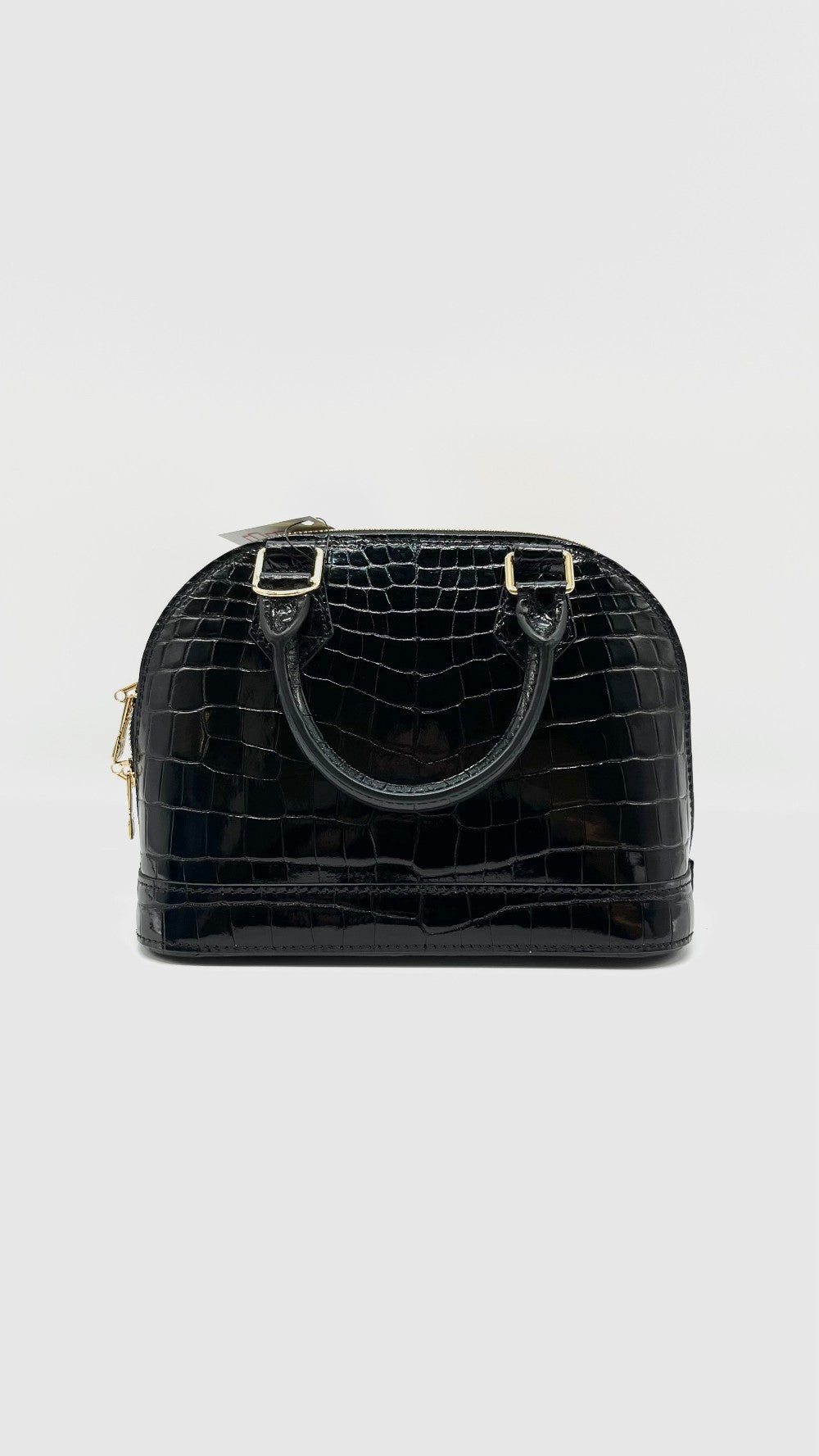 Brand New. LV Alma BB Vernis Croc Black|7856