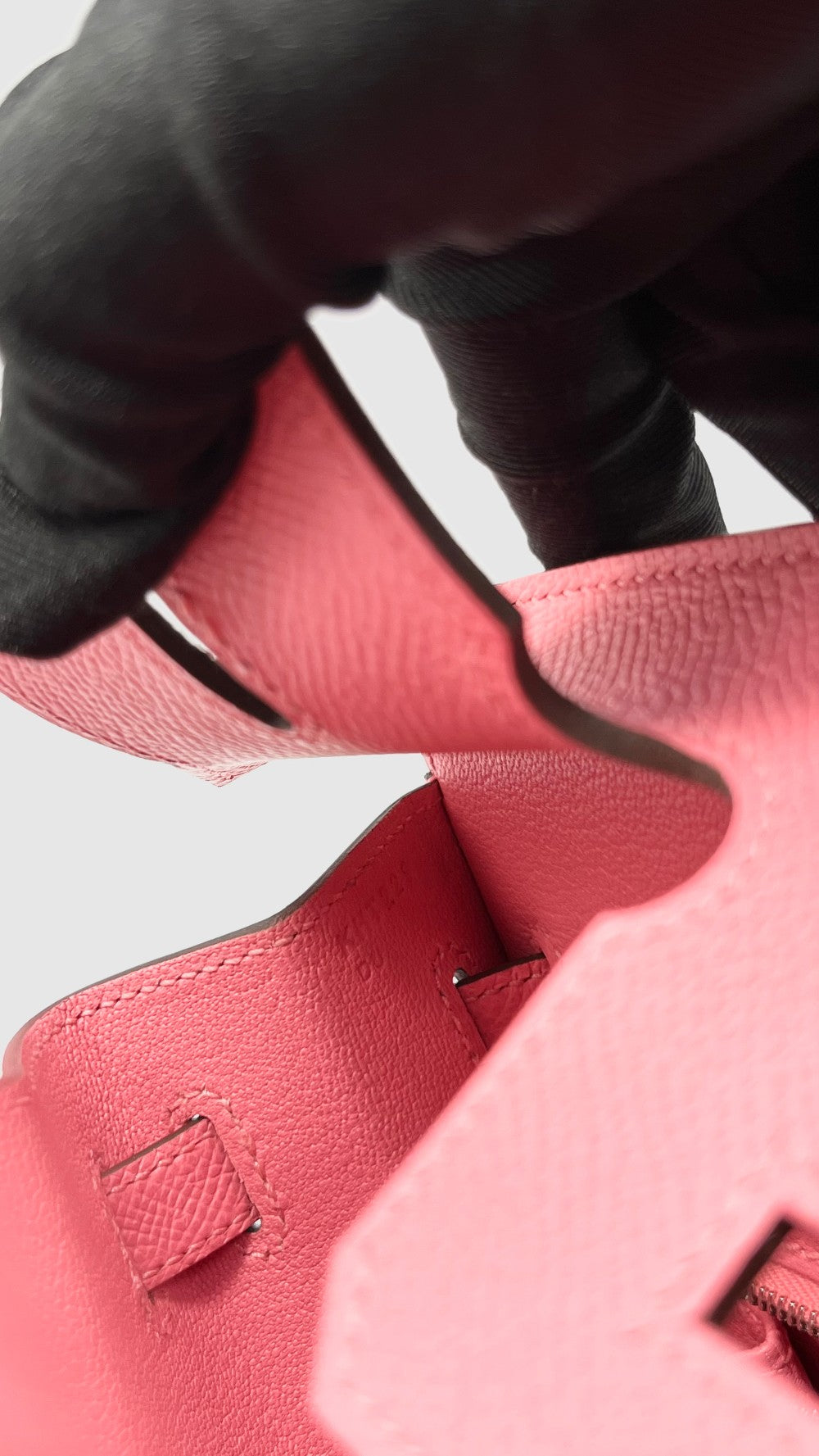 Brand New. Hermes Birkin 25 Rose Azalee Epsom Sellier PHW. KHT229DU|13720