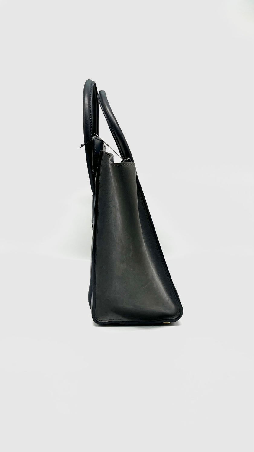 Preowned. Celine Luggage Micro Tricolor Green/Blue/Gray|12093