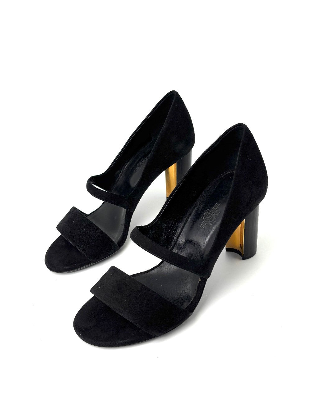 Preowned. Hermes Open Toe Pumps. 38|7442