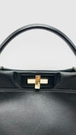 Preowned. Fendi Peekaboo Regular Black GHW|15659