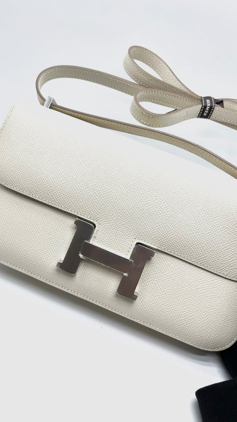 Brand New. Hermes Constance Elan Craie Epsom PHW. WMS942FG|16801