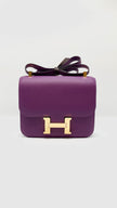 Unused. Hermes Constance 24 Anemone Evercolor GHW. DIS 789 AH|7803