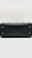 Preowned. Lady Dior Small Black Lambskin. 09MA0138|9914