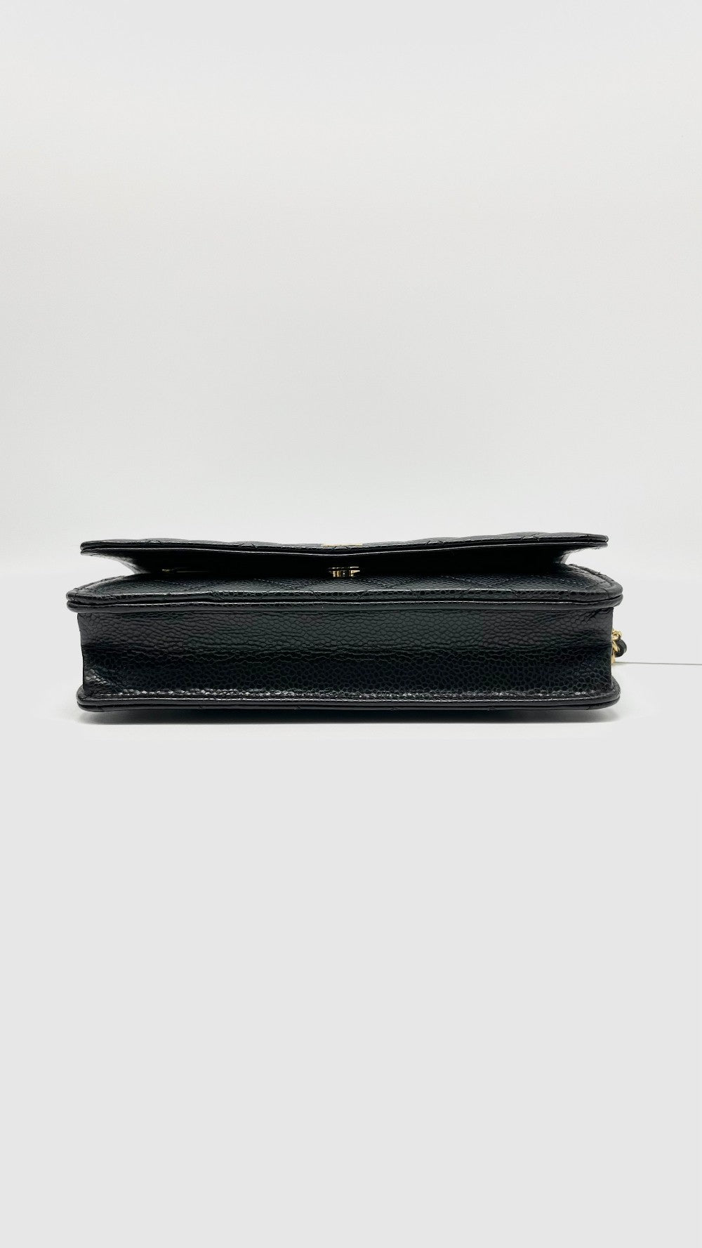 Unused. Chanel WOC Black Caviar GHW. NL82445J5|9891