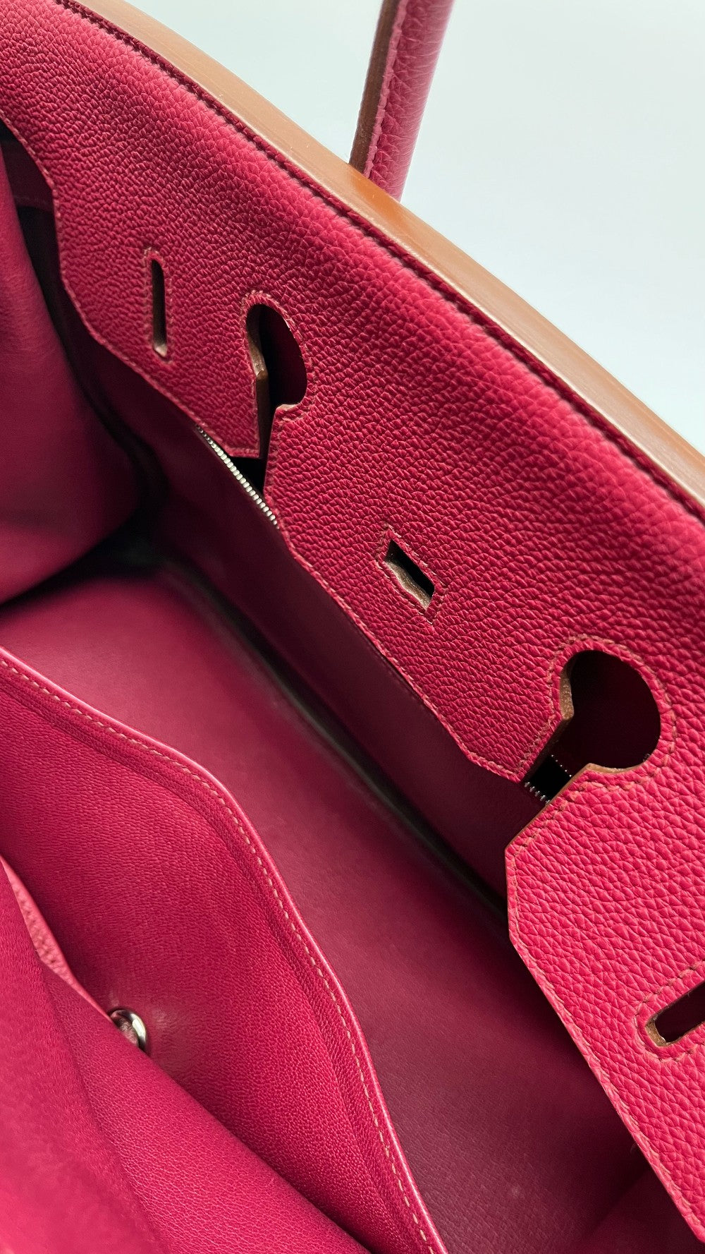Preowned. Hermes Birkin 35 Rubis Togo PHW. N122|7769
