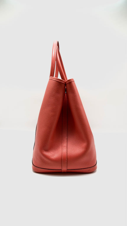 Preowned. Hermes GPT 36 Rose Jaipur Epsom PHW. AM003UH|11733