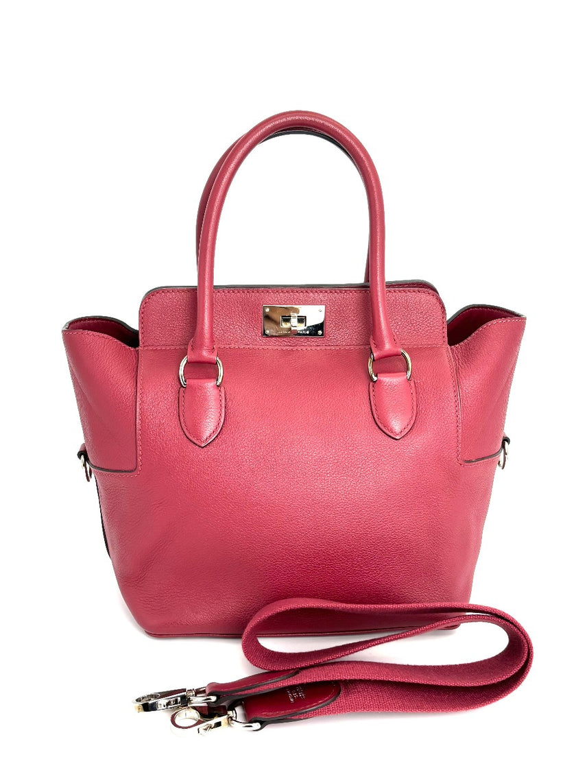 Preowned. Hermes Toolbox 20 Rouge Grenat PHW. XBY007FZ|3908