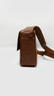 Preowned. Chanel Matelasse Quilted Caviar Camera Case Brown. 3179907|5751