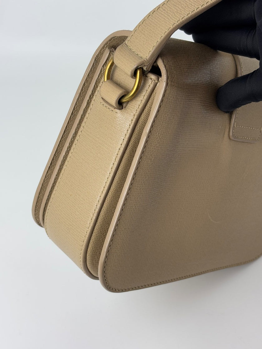 Preowned. YSL Flap Beige|6301
