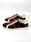 Brand New. Gucci Sneakers Tweed Black/Red. 38|8591
