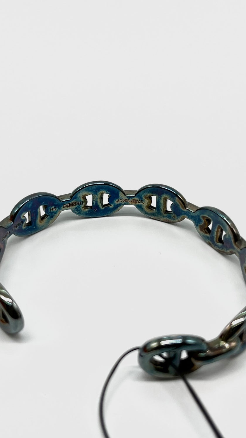 Brand New. Hermes Chaine d' Ancre Bangle|9371