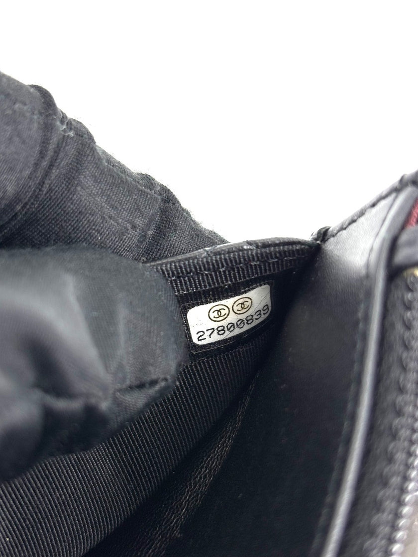 Preowned. Chanel WOC Black Lamb. 27800839|4113