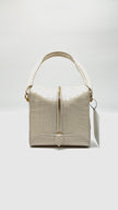 Brand New. LV Square Cube Croc White|5204