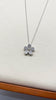 Brand New. Daisy Diamond necklace 0.69Ct 16 inches length HK 14K White Gold|10931