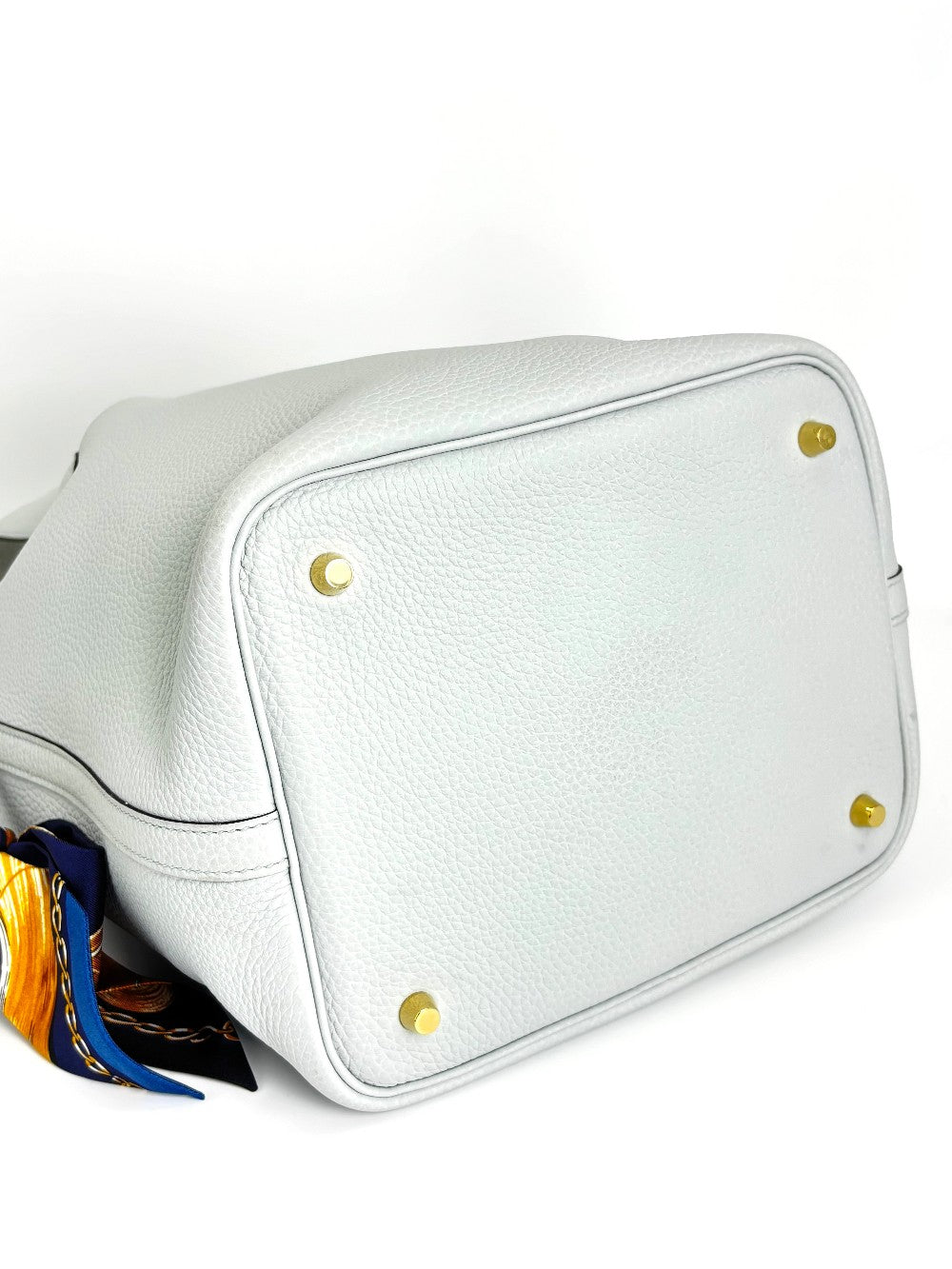 Like New. Hermes Picotin 22 Blue Perle. UOT004MW|3769