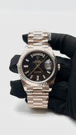 Brand New. Rolex Day-Date 40 Eisenkiesel Diamond Set Dial President Rosegold 40MM 2026|16829