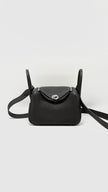 Like New. Hermes Mini Lindy Togo Ebene PHW. DCT382NN|13036