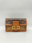 Preowned. LV Dauphine Chain Wallet Monogram And Monogram Reverse|13431