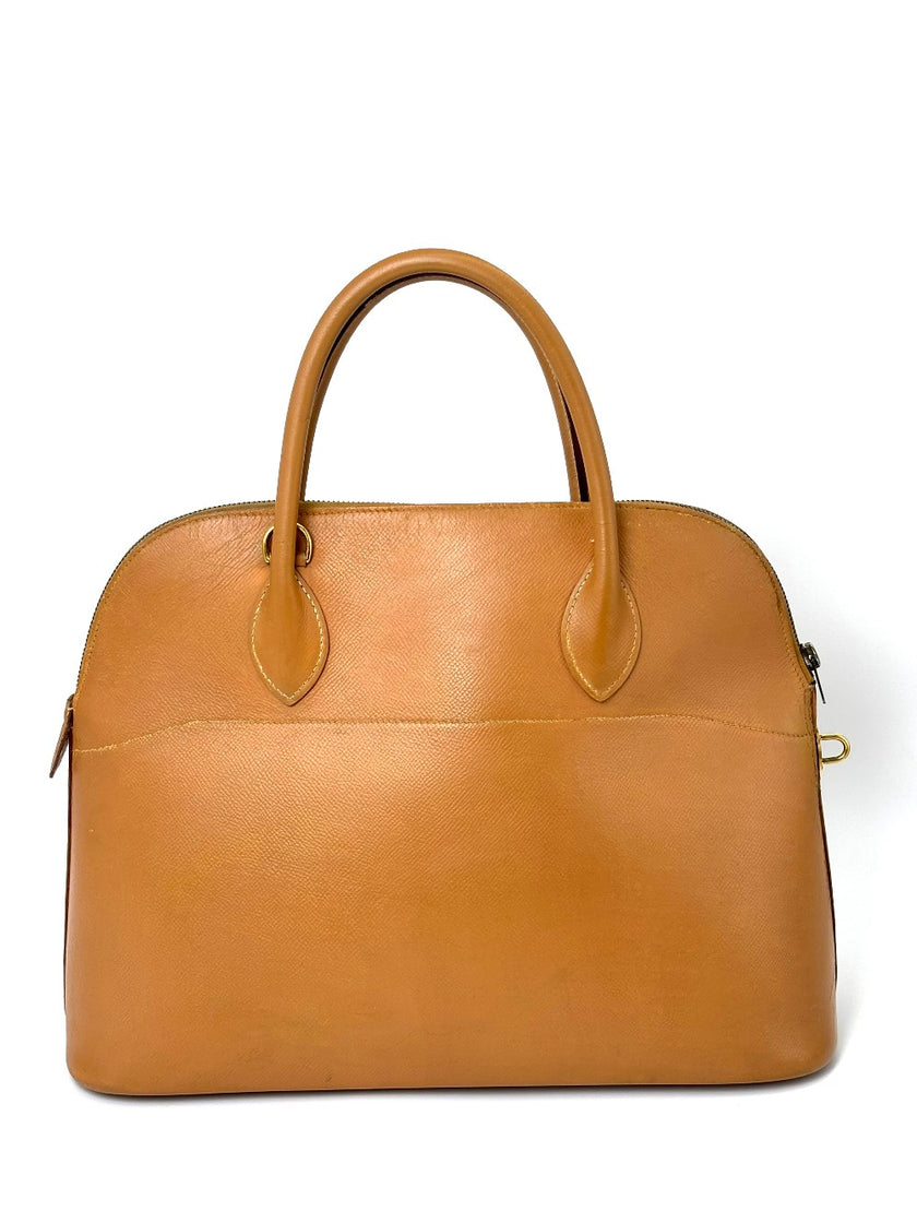 Preowned. Hermes Bolide 35 Natural. A square 21|8015