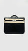 Like New. Hermes Kelly Depeches Briefcase Black Croc PHW. UPI563AP|10196