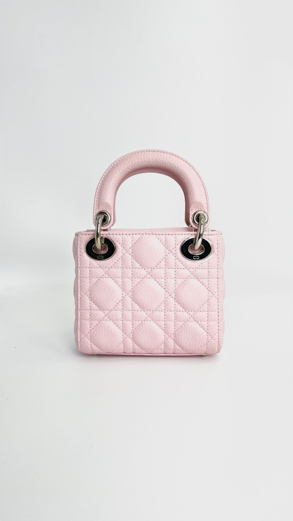 Brand New. Lady Dior Mini Pale Pink. 15-MA-0211|4401