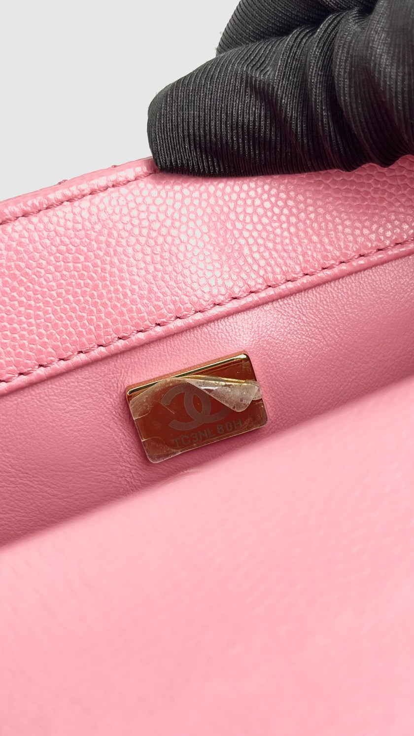 Brand New. Chanel Coco Handle Pink Small. TC3NL80H|3989