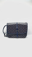 Preowned. Goyard Belvedere MM Messenger Bag Blue. MAE020237|11411