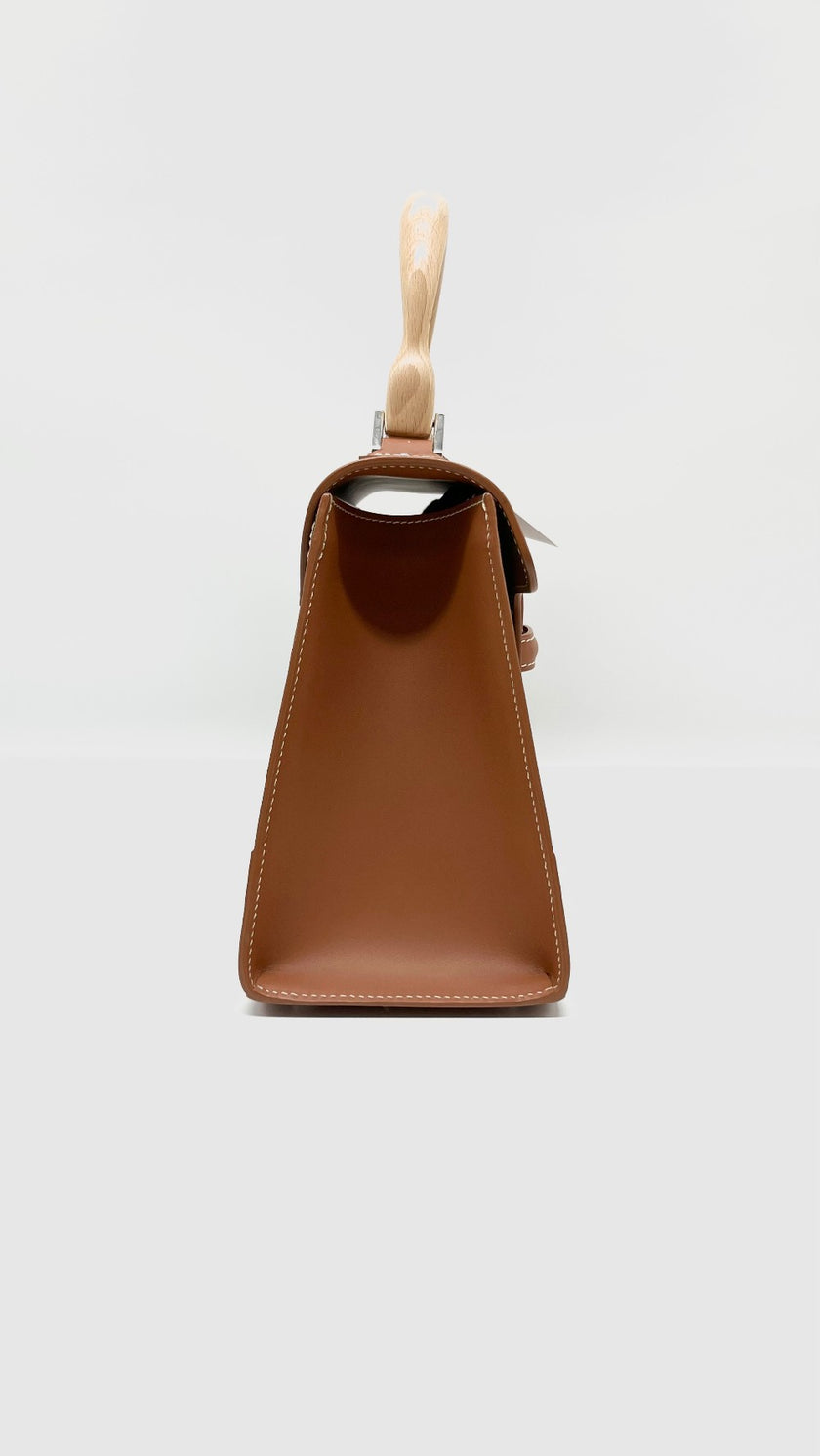 Preowned. Goyard Saigon PM Tan. LAR020221|5190