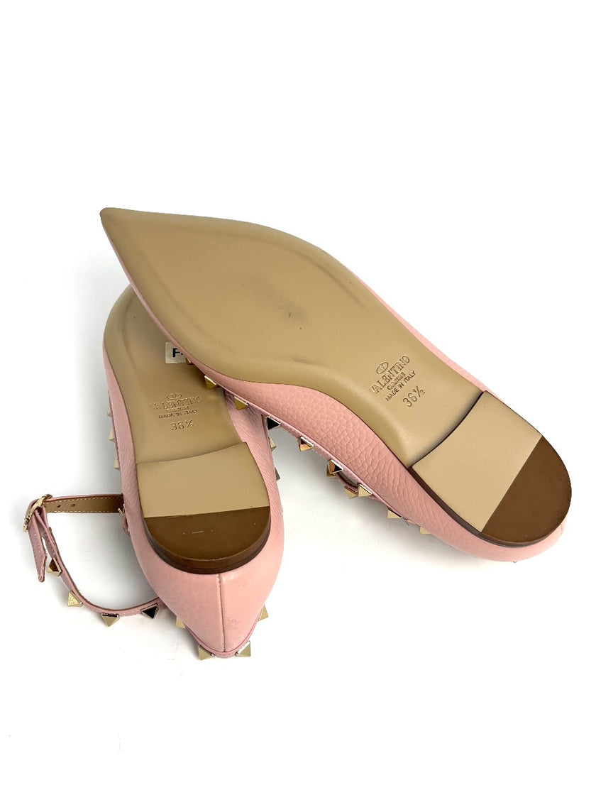 Brand New. Valentino Cage Flats Pink. 36.5|8397