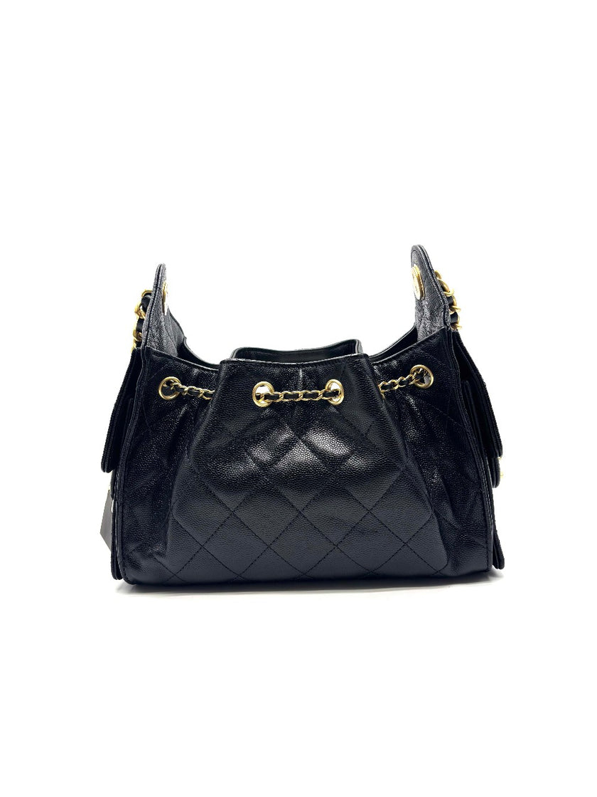 Brand New. Chanel C25 Mini Black Caviar GHW. TG5A7P29|17099