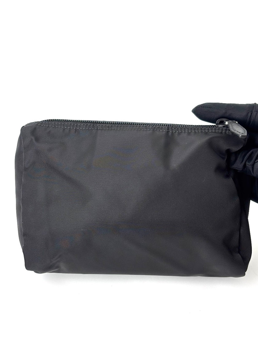 Like New. Prada Re- Nylon Pouch Black|6112