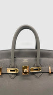 Brand New. Hermes Birkin 25 Etain Togo GHW. DPY837WM|14127