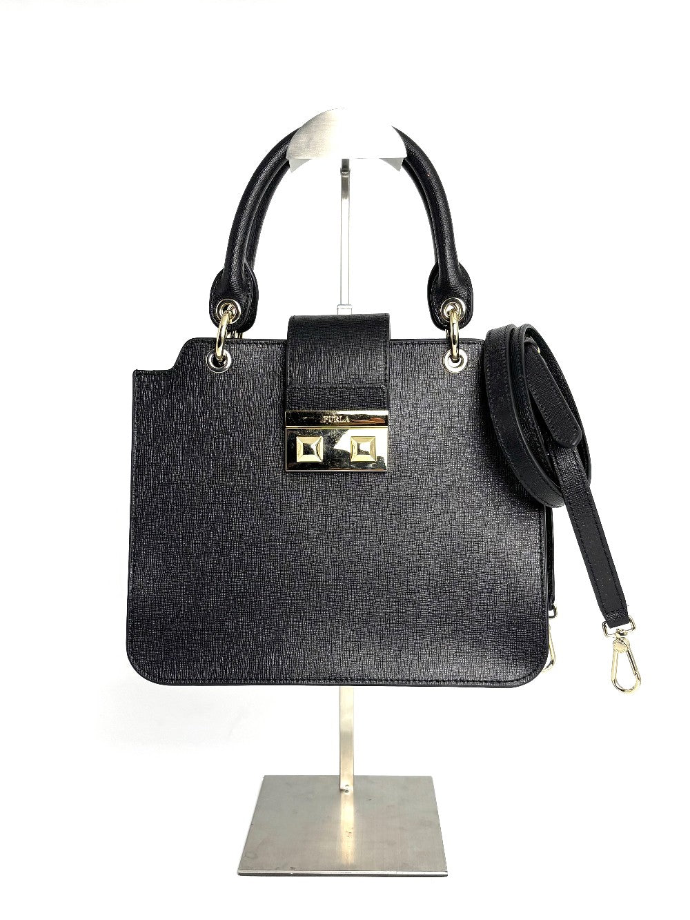 Preowned. Furla 2-Way Black|11834