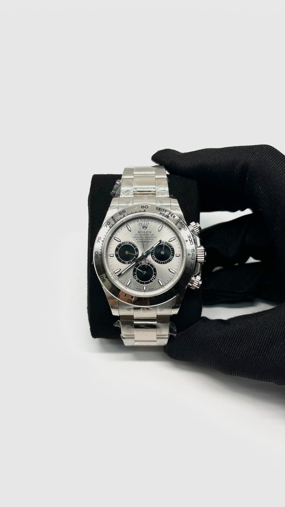 Brand New. Rolex Daytona Ghost Full White Gold Oyster Bracelet 2025 12. 5 Links 40 MM|14374
