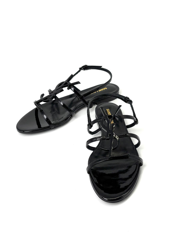 Brand New. YSL Cassandra Flats Patent Black. 36|7232