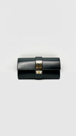 Preowned. Hermes Medor 23 Clutch Black GHW. RFA012BI|9779