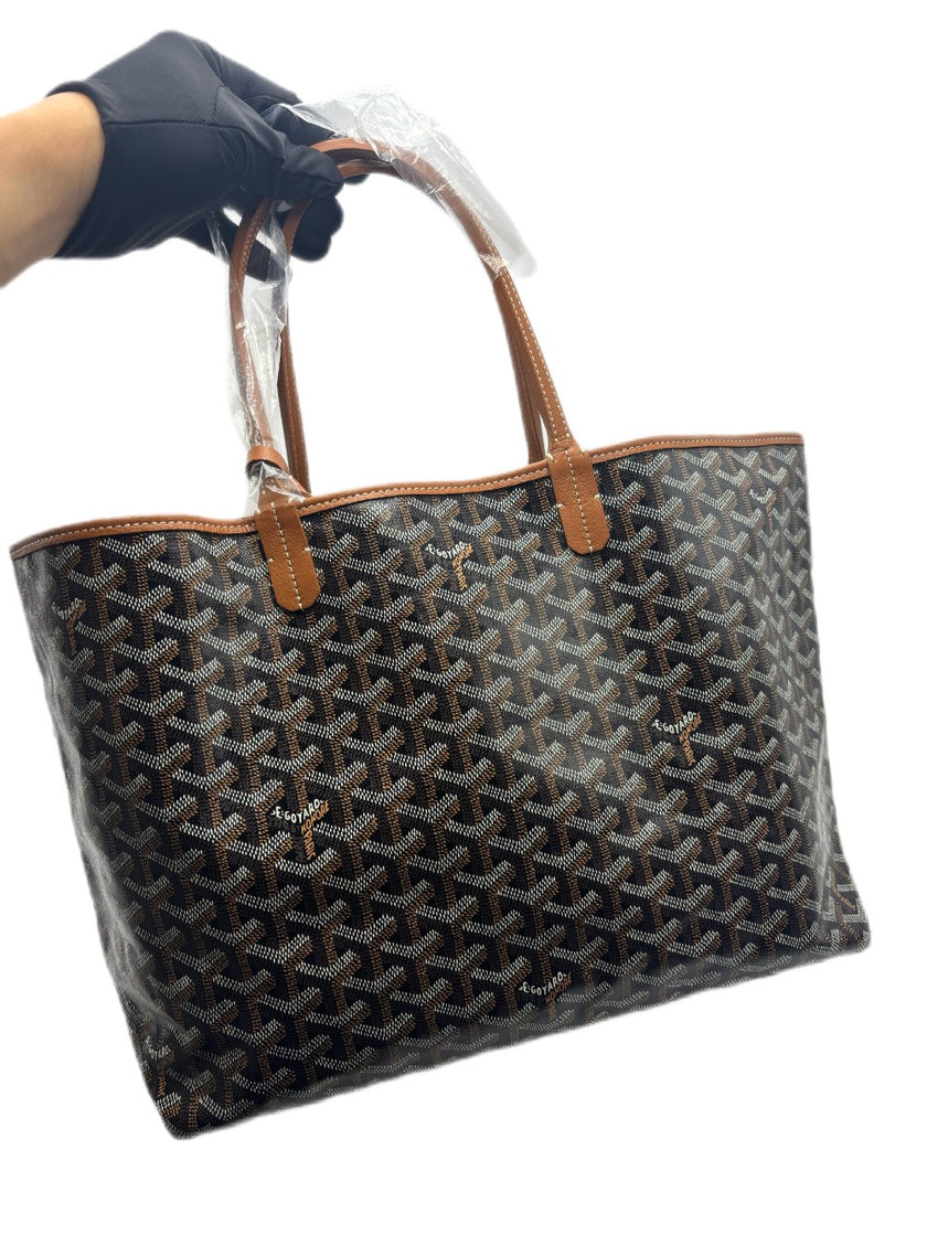 Brand New. Goyard St. Louis PM Black/Tan. ADM020225|17151
