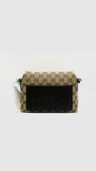 Like New. Gucci GG Canvas Small Crossbody Bag. F04364117|16415