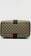 Unsed. Gucci Ophidia Boston GG Supreme Canvas Bag GHW|13394