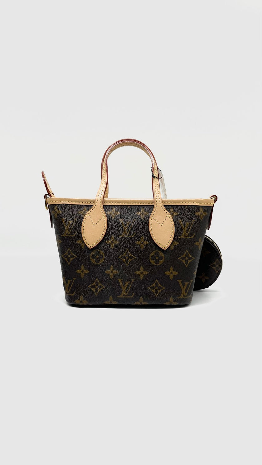 Preowned. LV Neverfull BB Mono Beige. MCHIP|8449