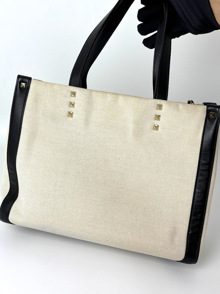 Preowned. Valentino Love Tote Canvas|6025
