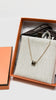 Brand New. Hermes H Pop Necklace Black|9372